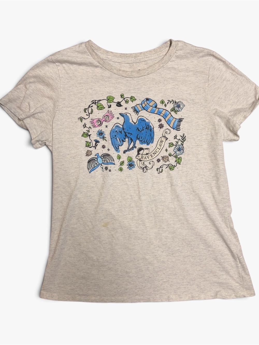 Warner Bros. Ravenclaw Tee - Heather Beige & Blue